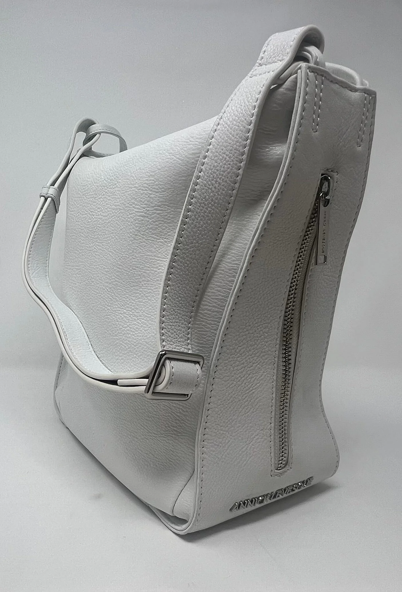 sac à main souple en bandoulière, blanc | Julie - Image 2