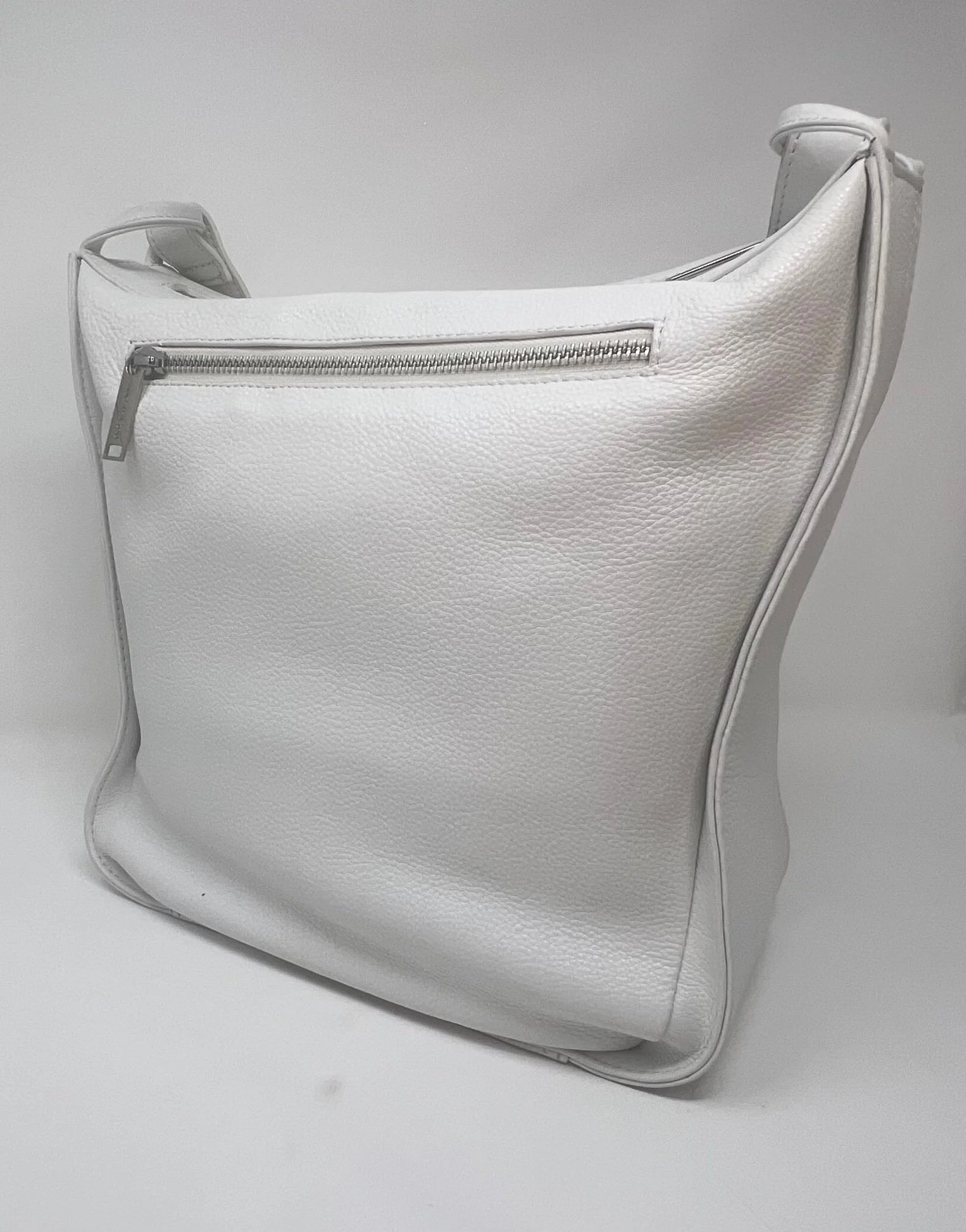 sac à main souple en bandoulière, blanc | Julie - Image 4