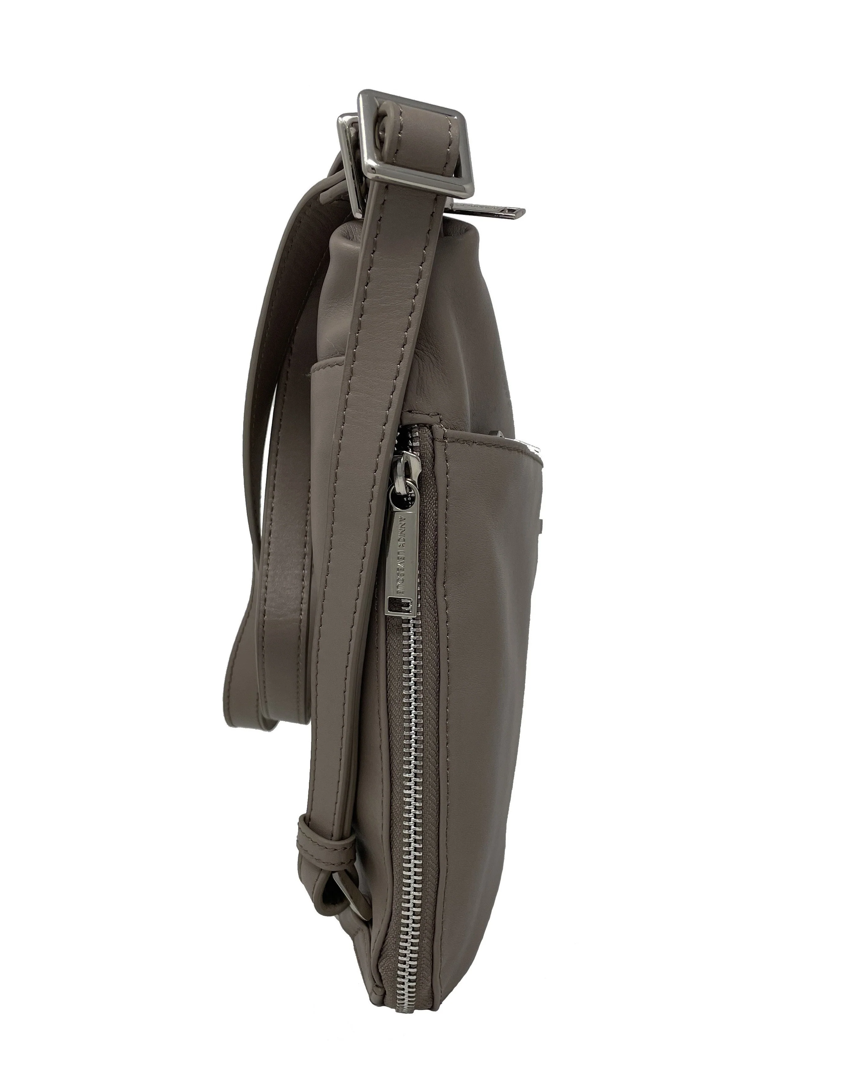 Sac à main transformable en Cuir Véritable Taupe, Josée - Image 3