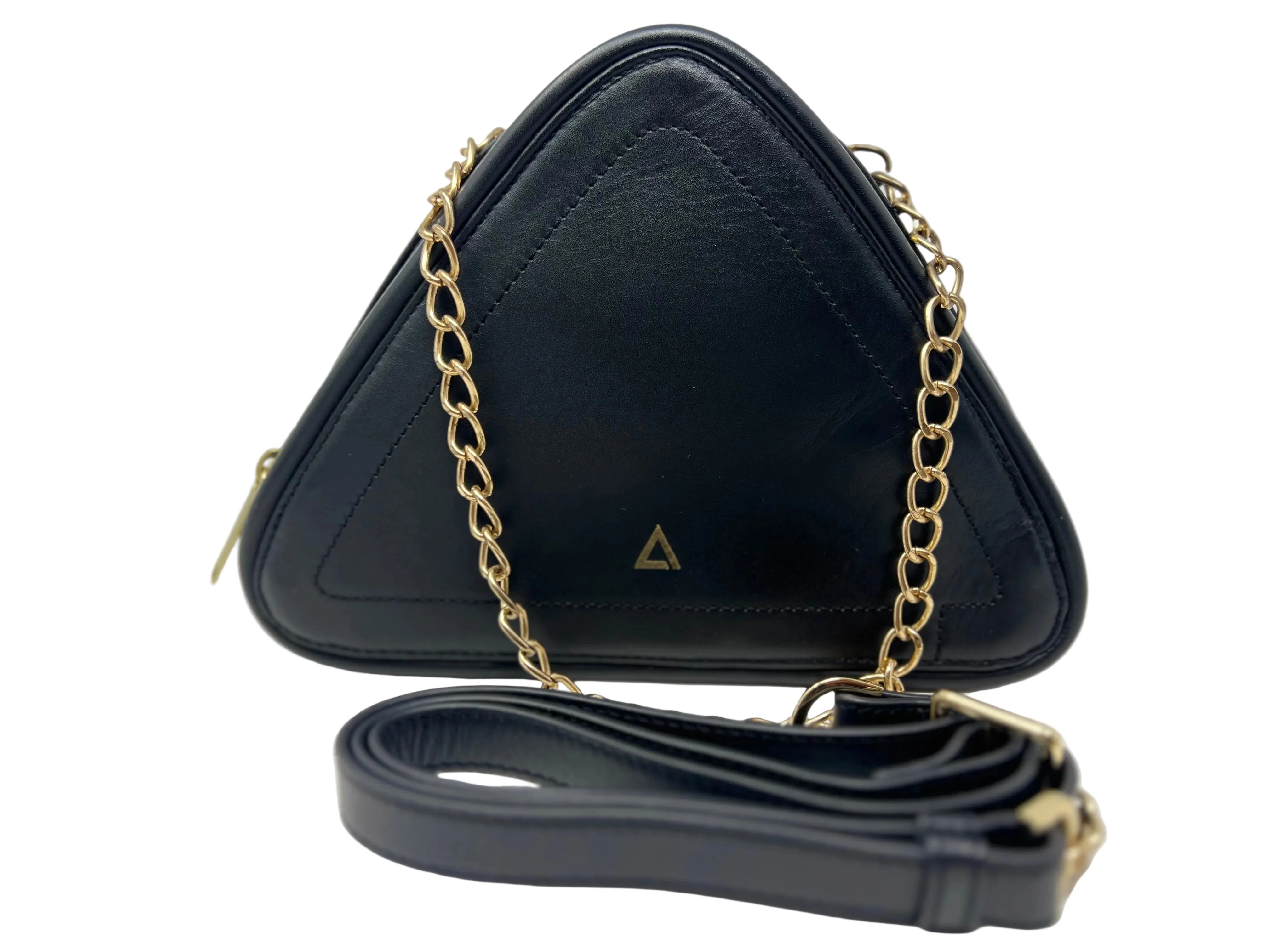 Sac de soirée de forme triangulaire, Noir, Kiana