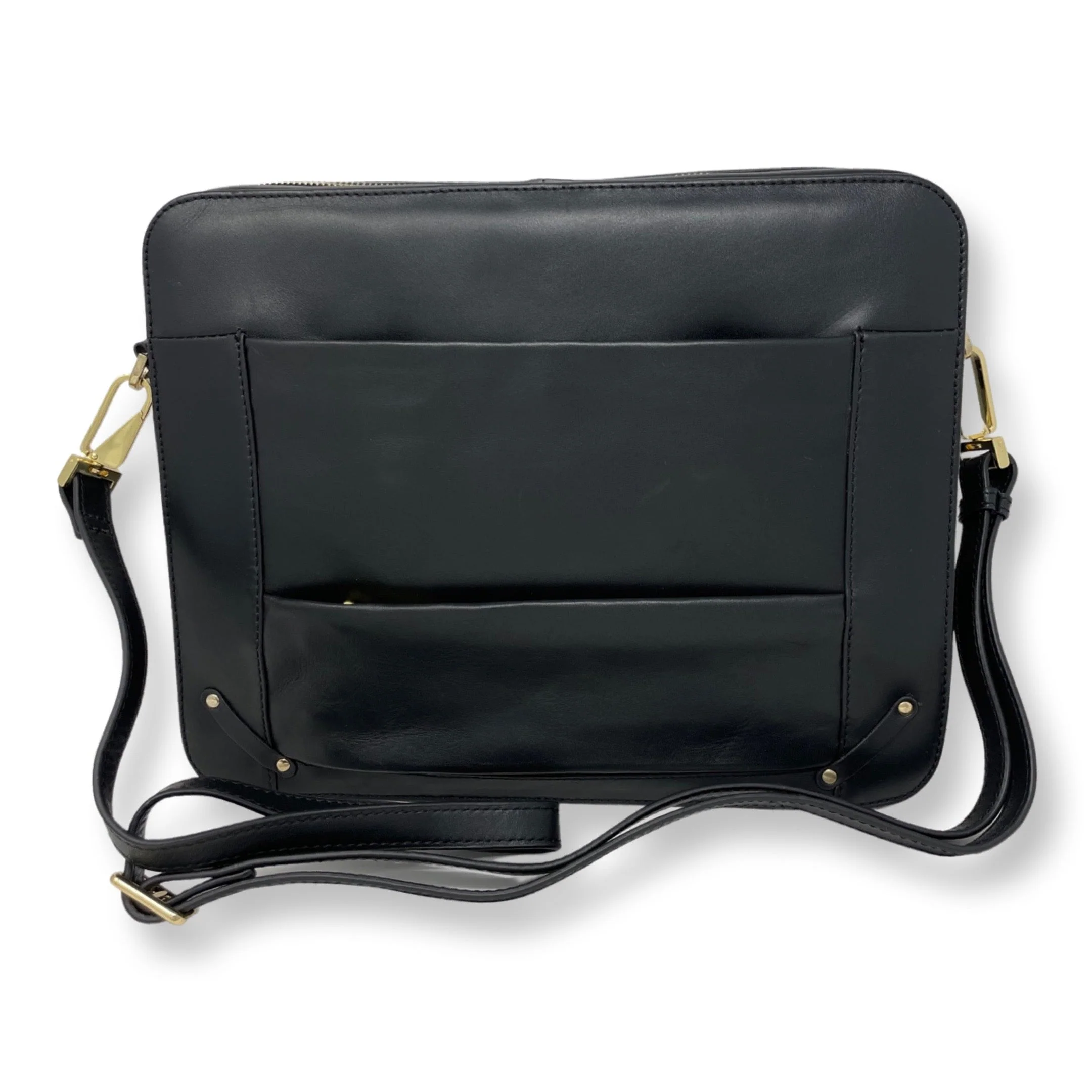 Sac de travail en cuir noir | Sofia - Image 4