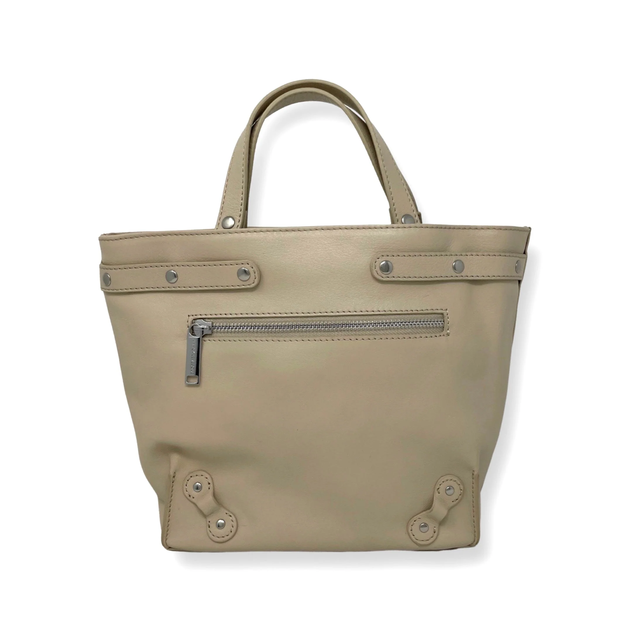 Sac Transformable en Cuir Véritable Beige, Kelly - Image 5