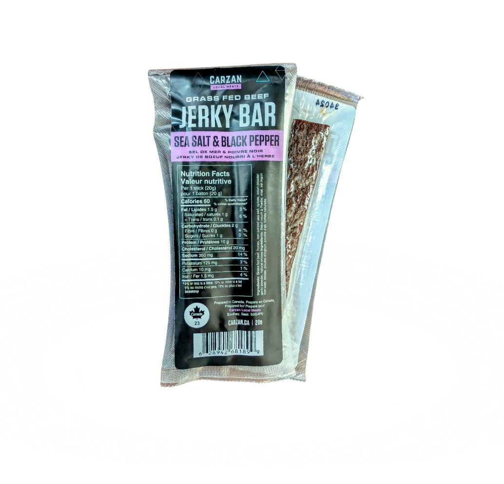 Sea Salt & Black Pepper Grass-Fed Beef Jerky Bars - Image 4