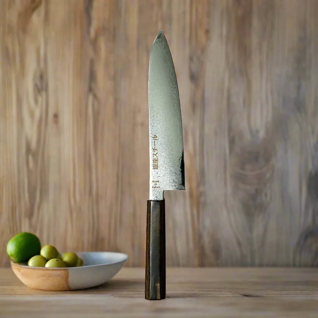 Seiryū (青龍) Series - Gyuto Knife 210mm VG10 Damascus steel - Image 3
