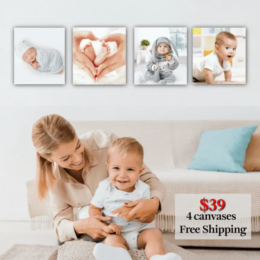 Set of 4 custom canvases 8" x 8" - Image 2