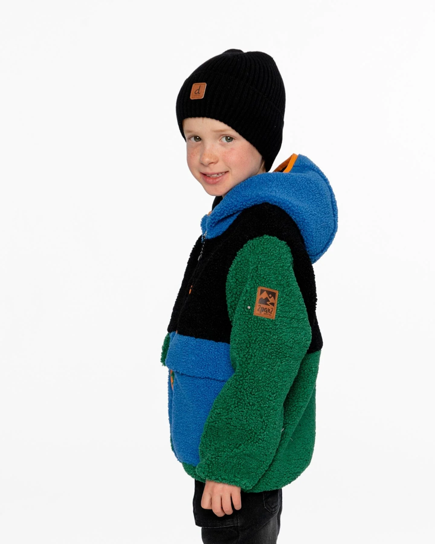 Sherpa Jacket Navy Colorblock - Image 6