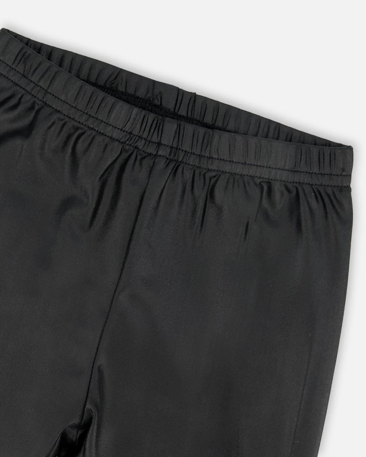 Shiny Stretch Jersey Leggings Black - Image 4