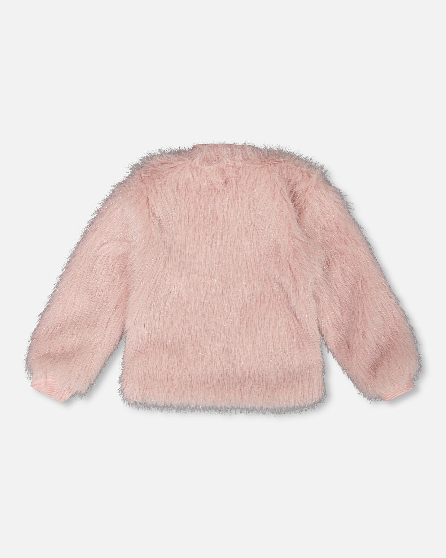 Short Faux Fur Coat Dusty Pink - Image 2