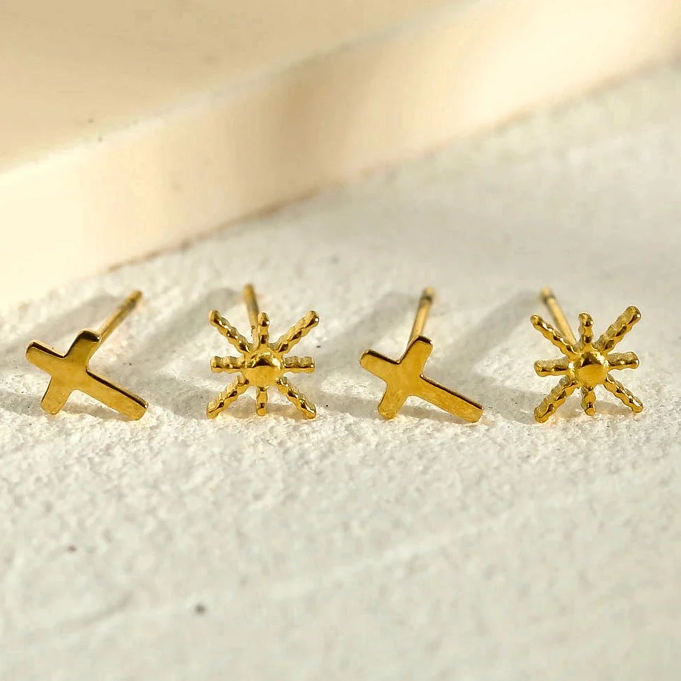 SIENNA 2-Pair Stud Earrings Set - Image 3
