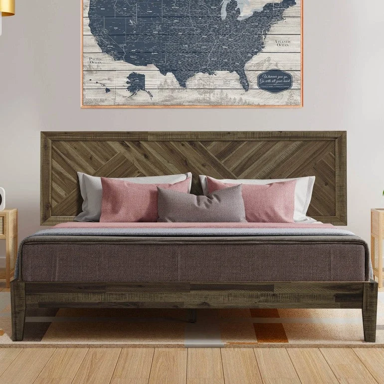 Sierra Deluxe Wood Platform Bed Frame - Image 13