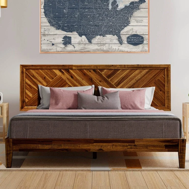 Sierra Deluxe Wood Platform Bed Frame - Image 14