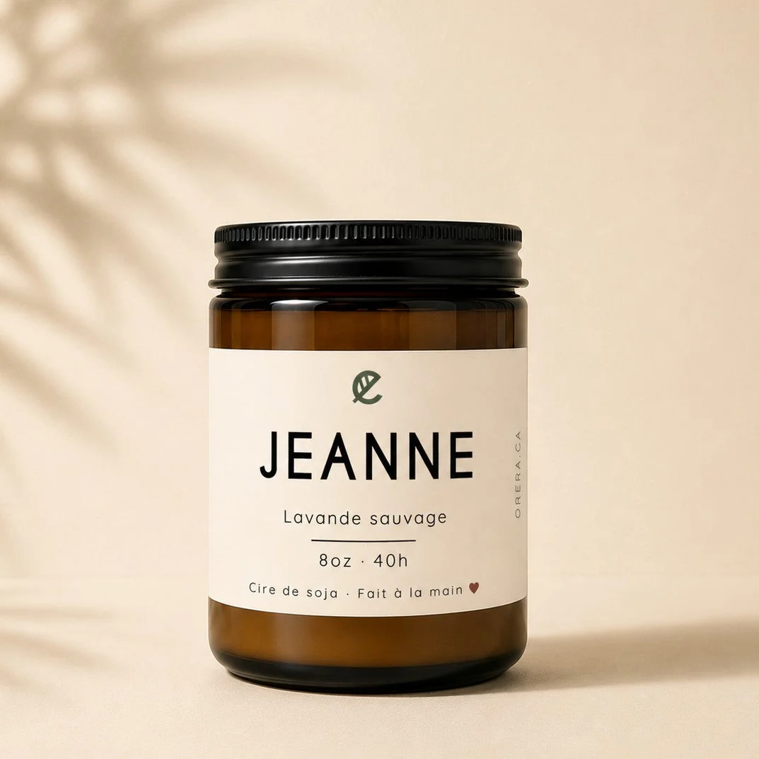 Bougie de soya JEANNE lavande sauvage