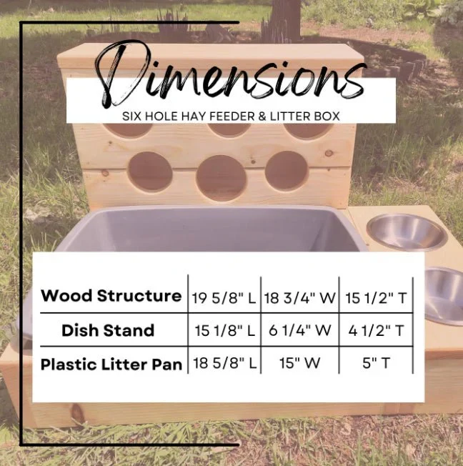 Six Hole Rabbit Hay Feeder & Litter Pan Combo - Image 2