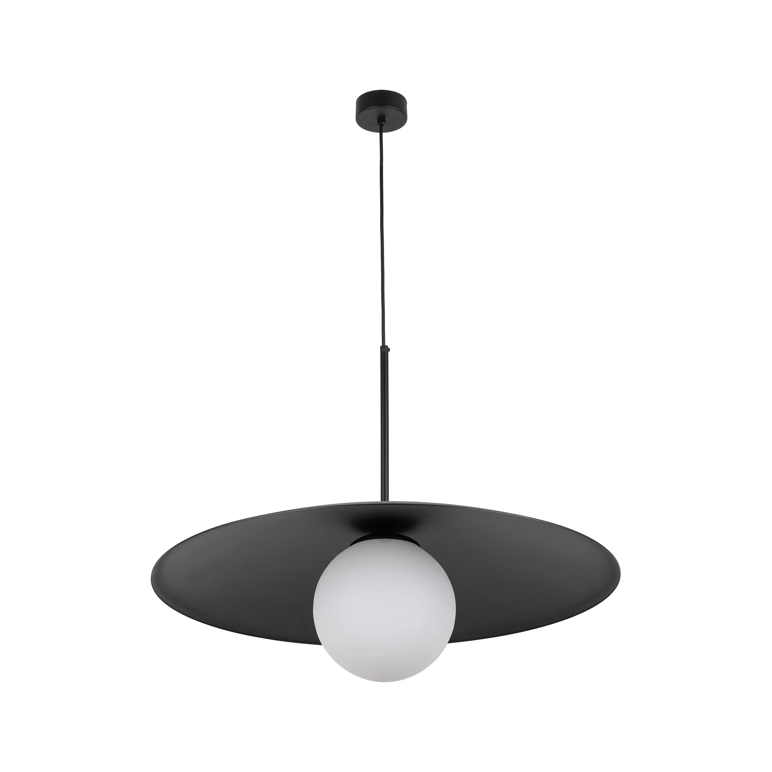 SLATE Mid-Century Modern Wide Dome Pendant Light for Kitchen Island & Dining Table - Image 12