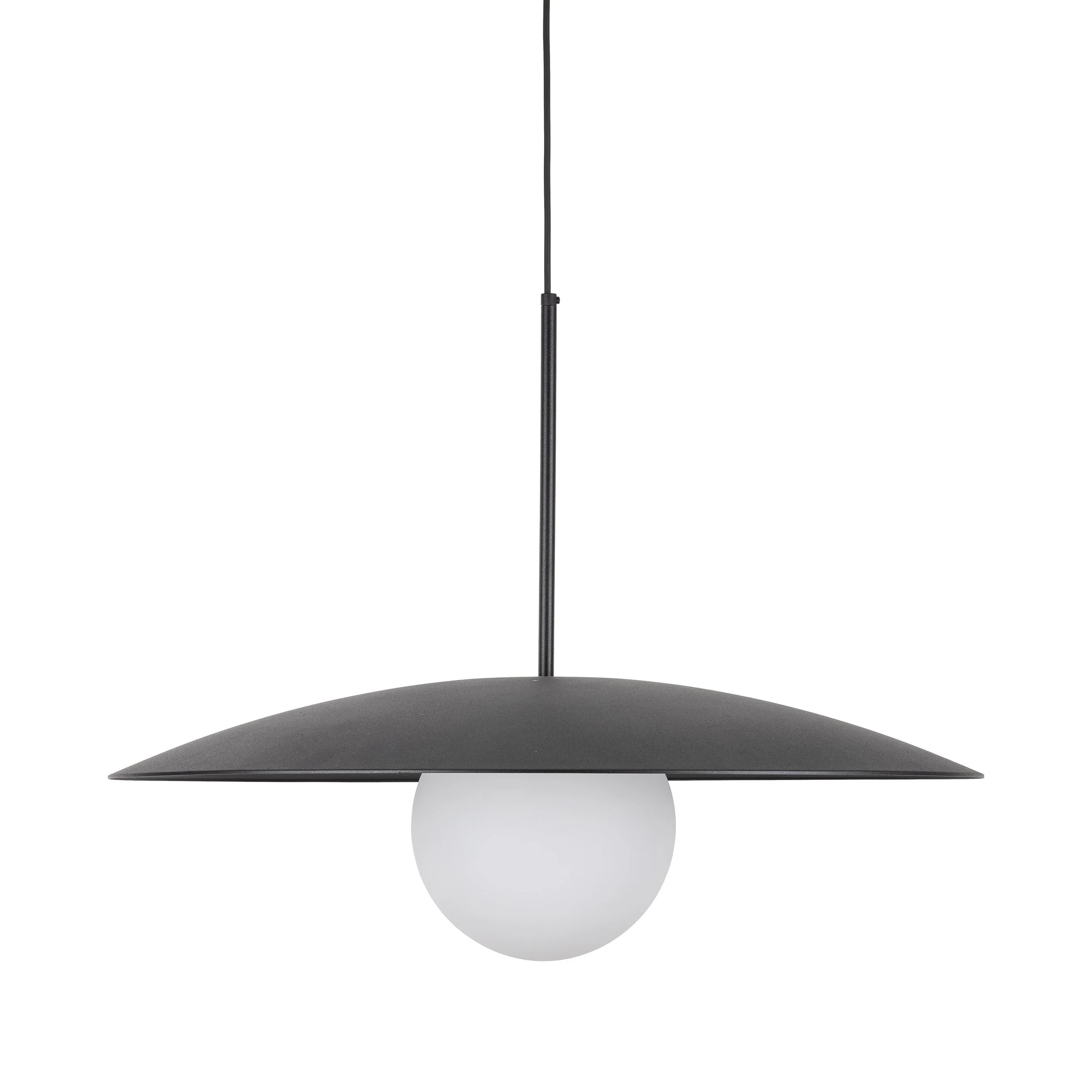 SLATE Mid-Century Modern Wide Dome Pendant Light for Kitchen Island & Dining Table - Image 13