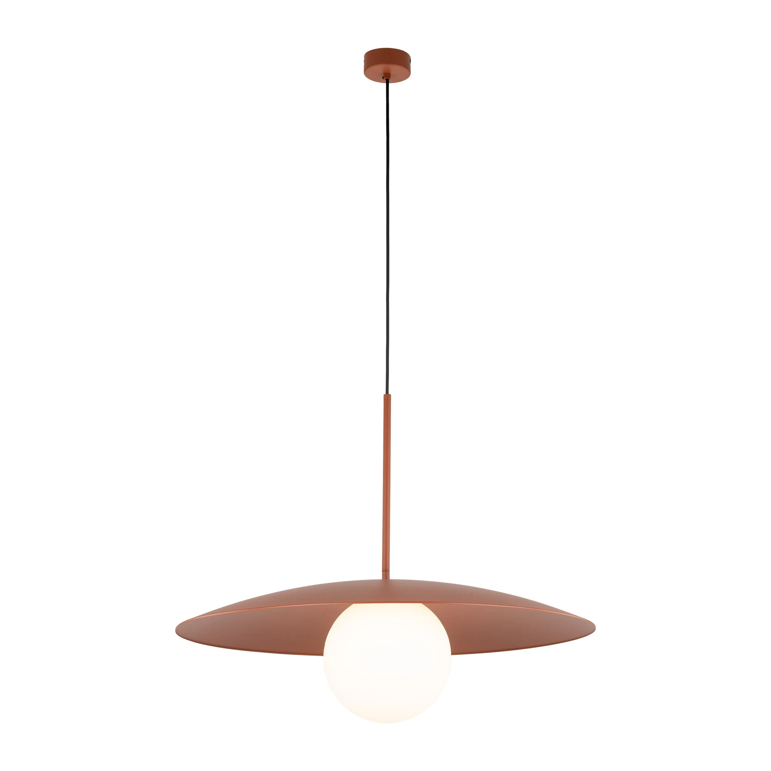 SLATE Mid-Century Modern Wide Dome Pendant Light for Kitchen Island & Dining Table - Image 14