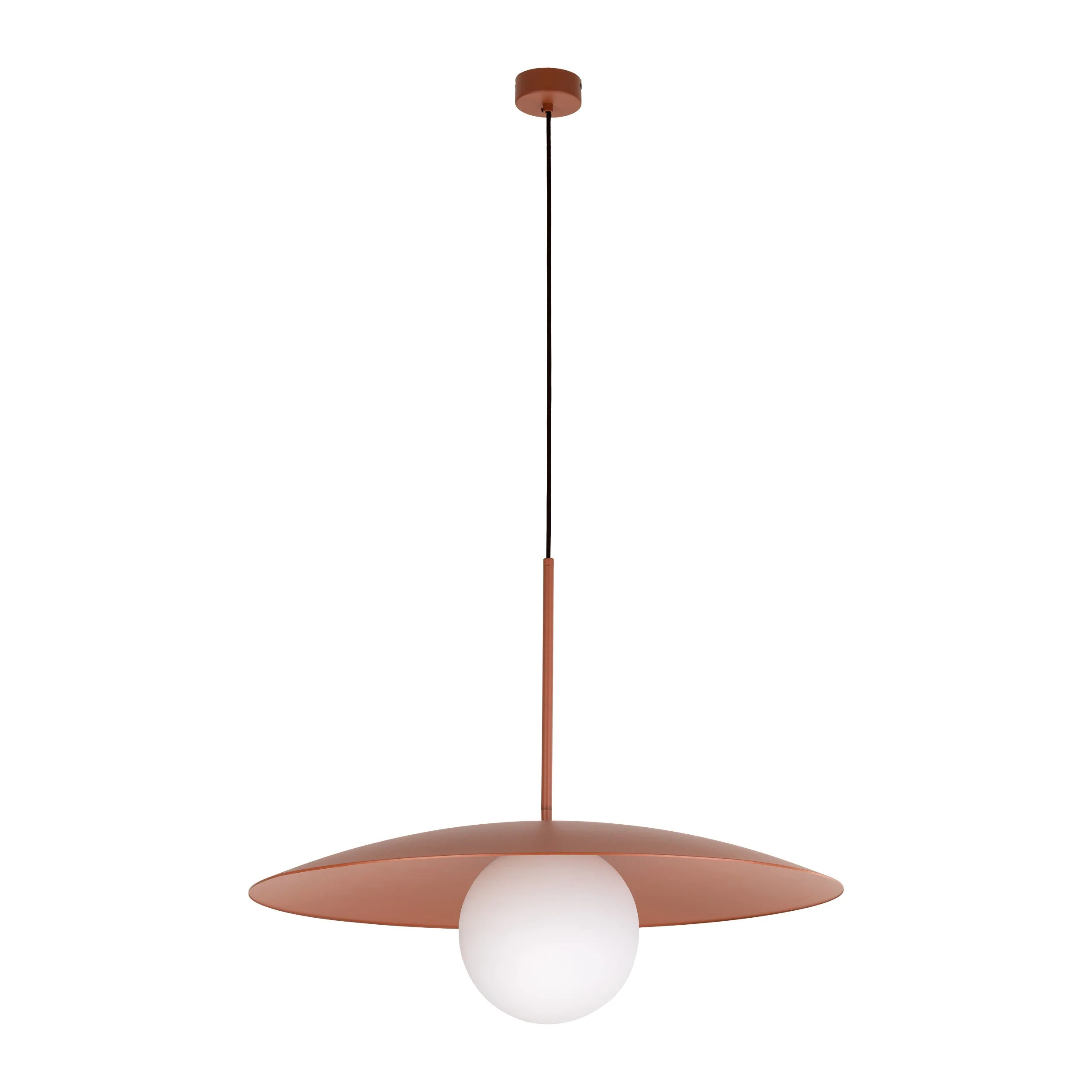 SLATE Mid-Century Modern Wide Dome Pendant Light for Kitchen Island & Dining Table - Image 2