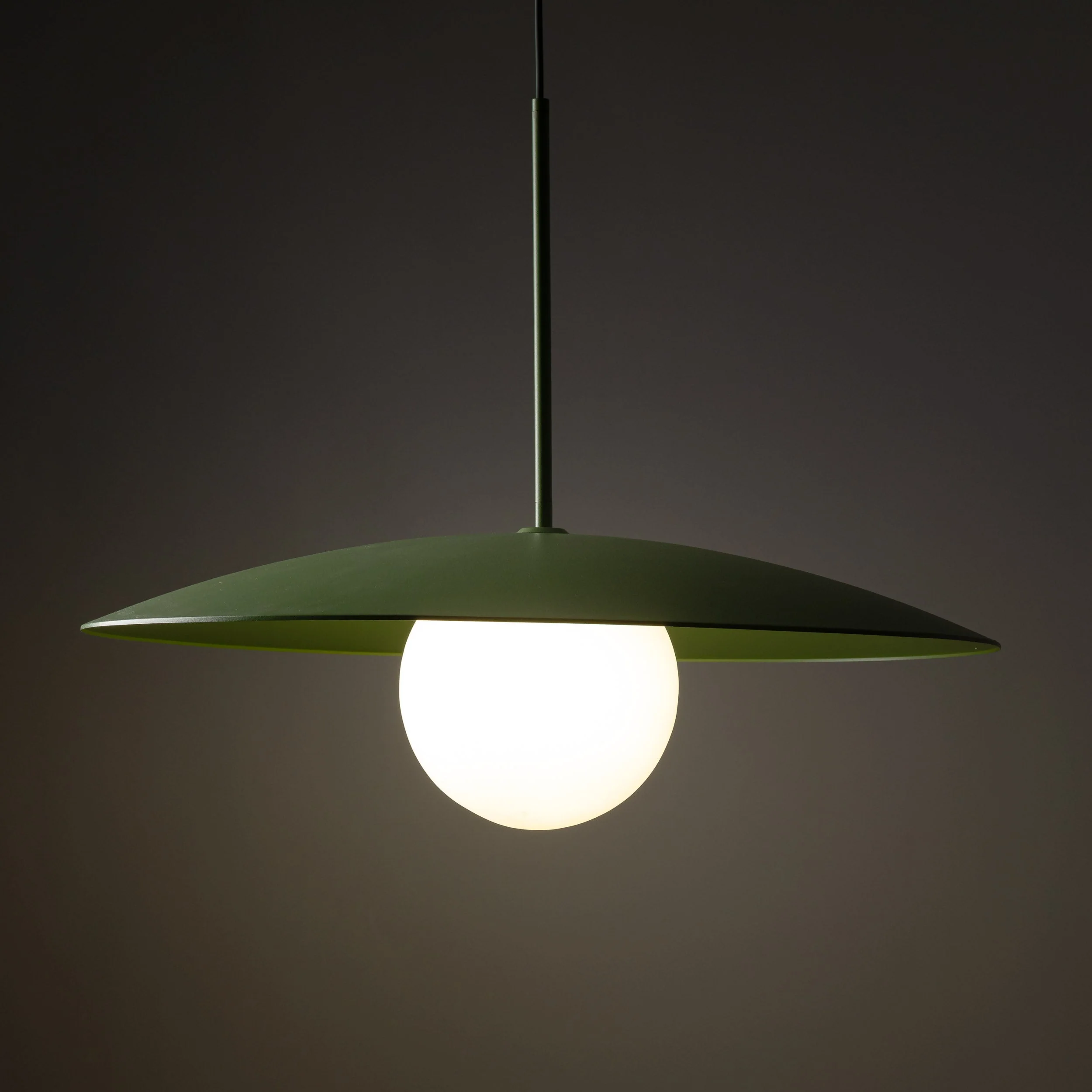 SLATE Mid-Century Modern Wide Dome Pendant Light for Kitchen Island & Dining Table - Image 23
