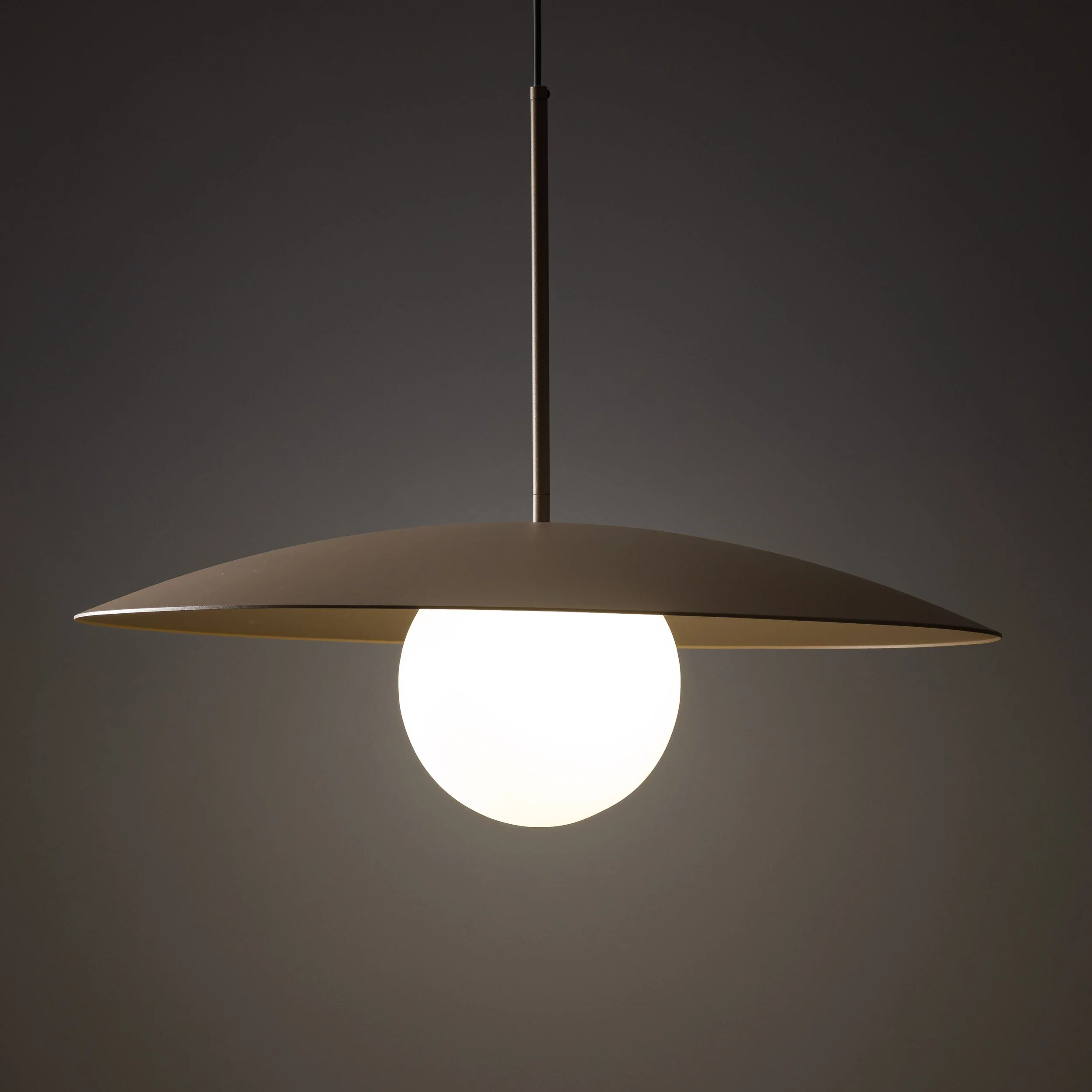 SLATE Mid-Century Modern Wide Dome Pendant Light for Kitchen Island & Dining Table - Image 26