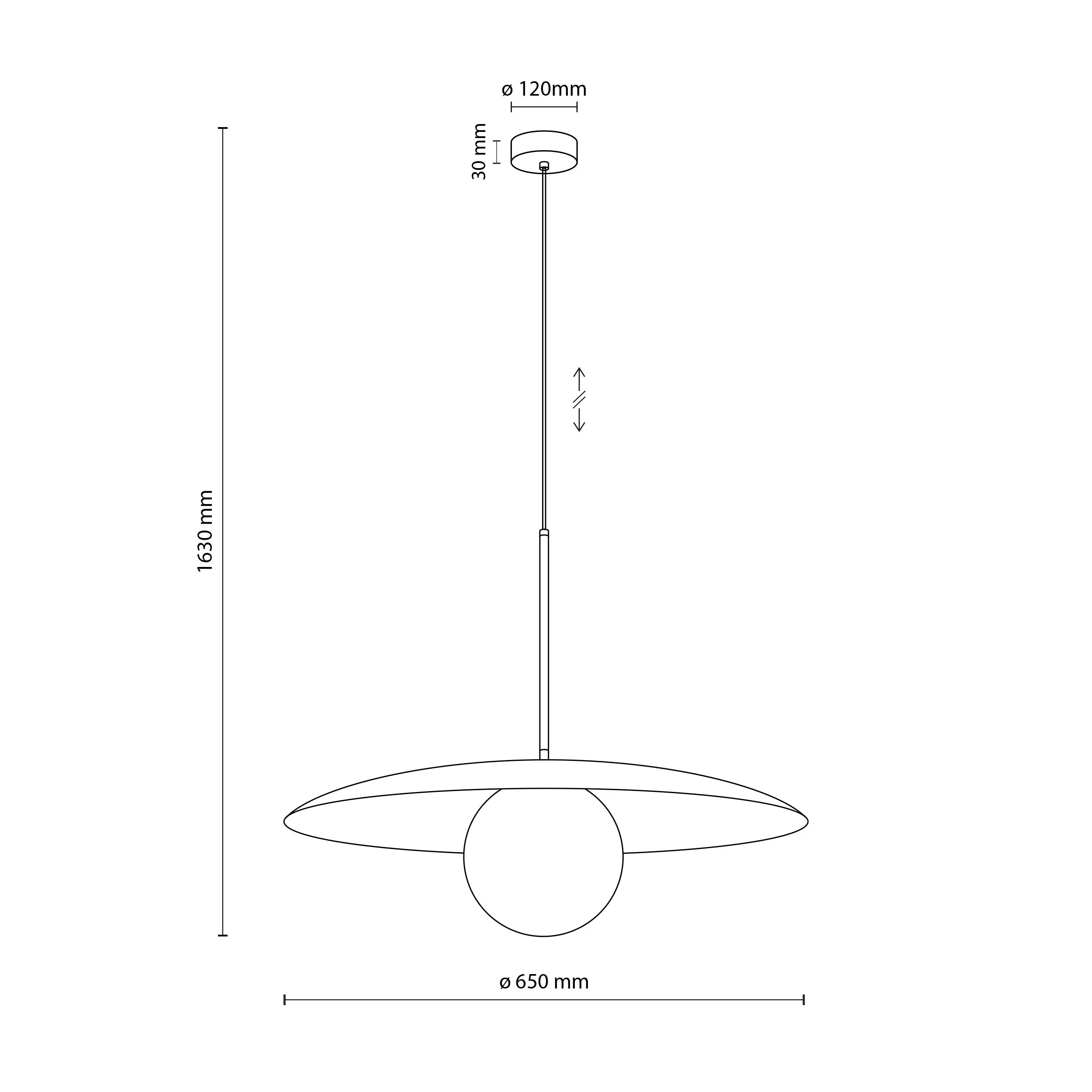 SLATE Mid-Century Modern Wide Dome Pendant Light for Kitchen Island & Dining Table - Image 33