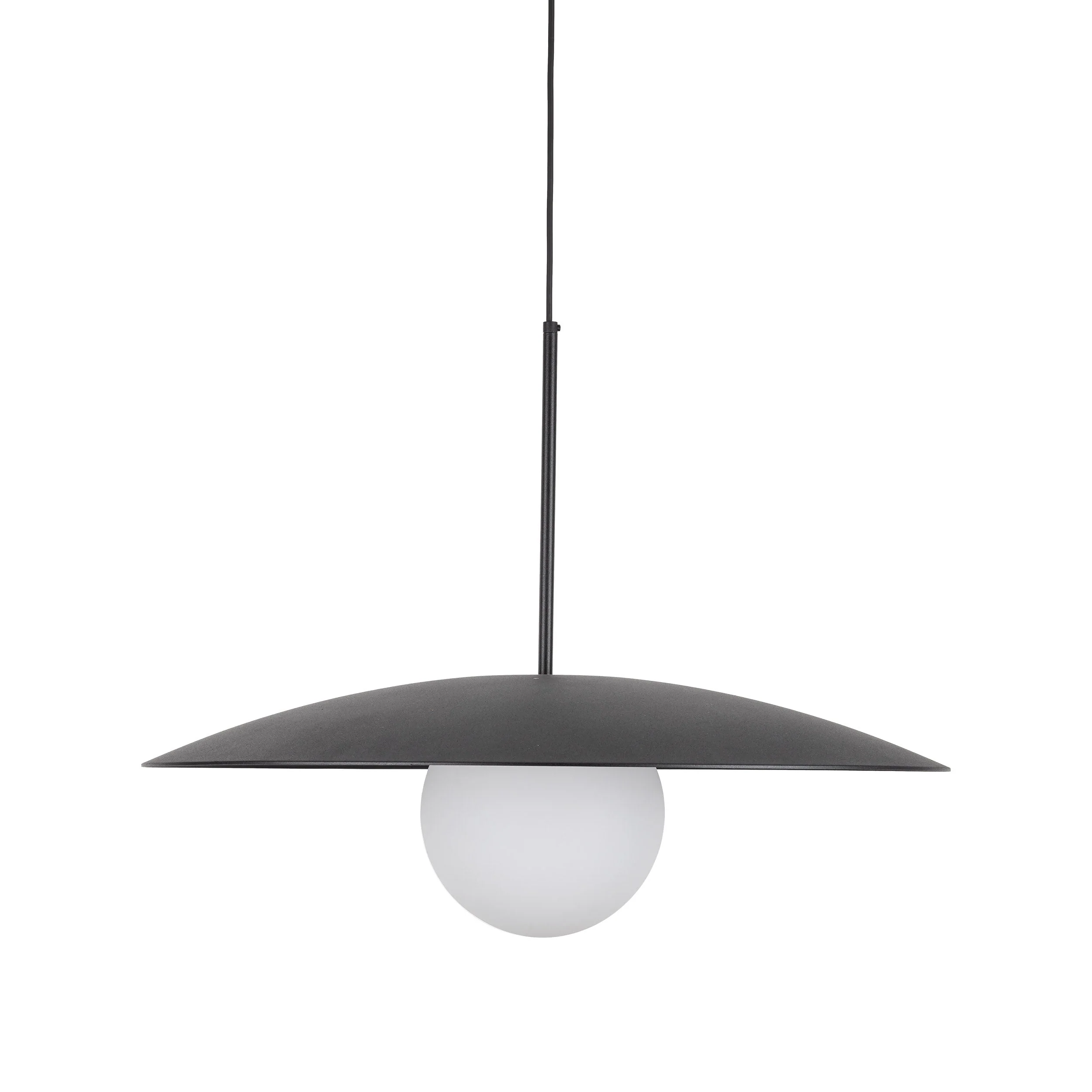 SLATE Mid-Century Modern Wide Dome Pendant Light for Kitchen Island & Dining Table - Image 7