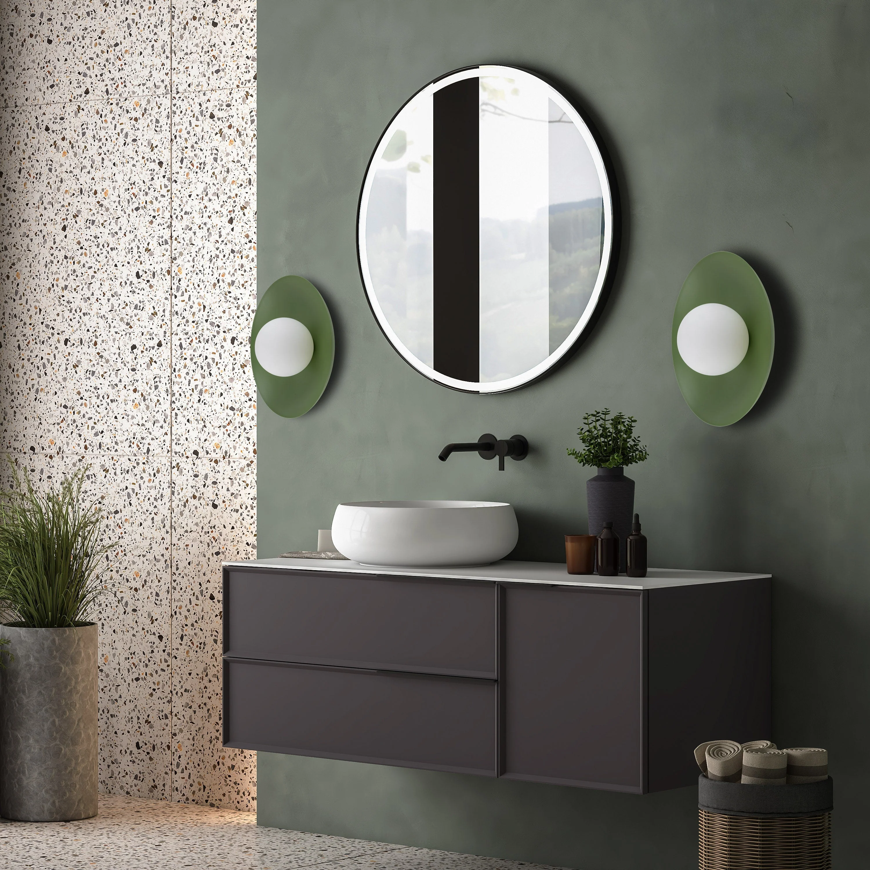 Slate Scandinavian Minimalist Wall Sconce Light Fixture for Bedroom, Hallway & Living Room - Image 20