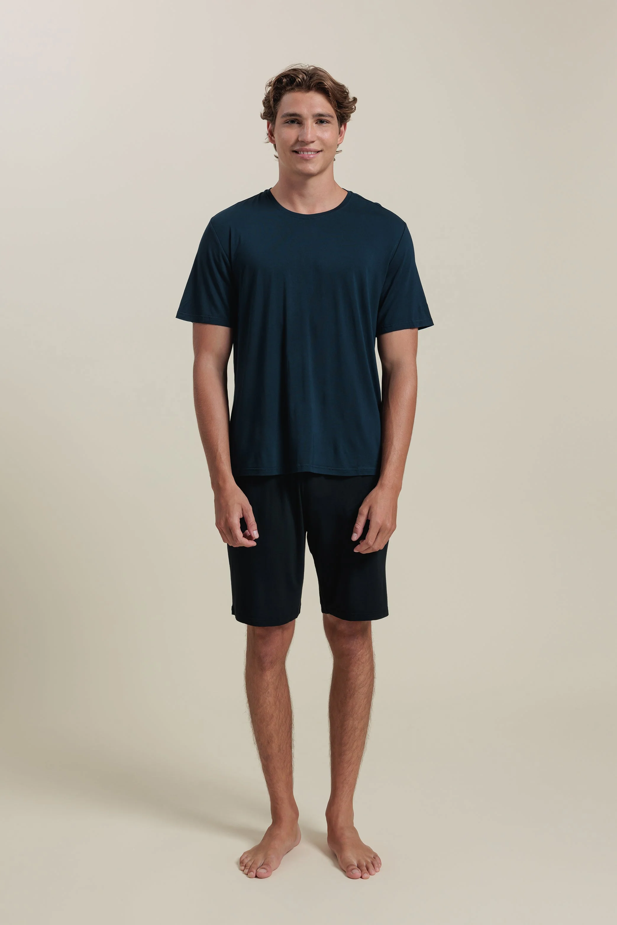 Sleepwear Set <br/> Men’s Bamboo Tee & Shorts Set - Image 7