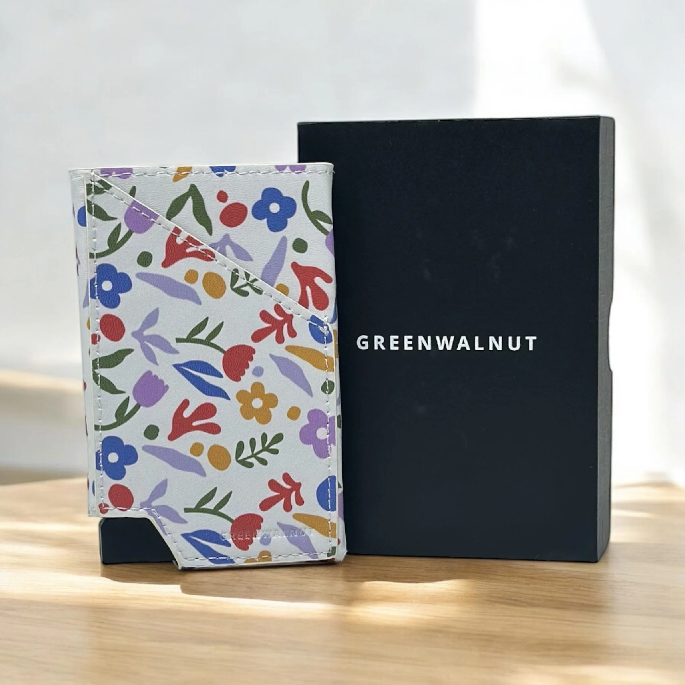 Slim Pop-Up Wallet | Floral Aluminium Wallet Card Holder | Rfid Blocking Minimalist Pop up Credit Card Holders - Image 8