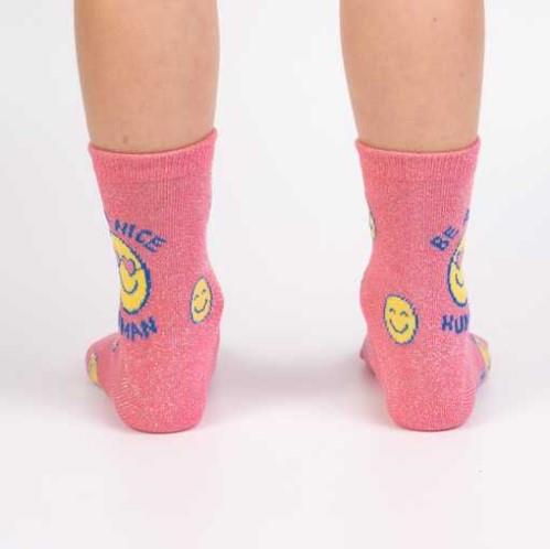 Sock It To Me Shimmer -  Junior Crew Socks - Image 2