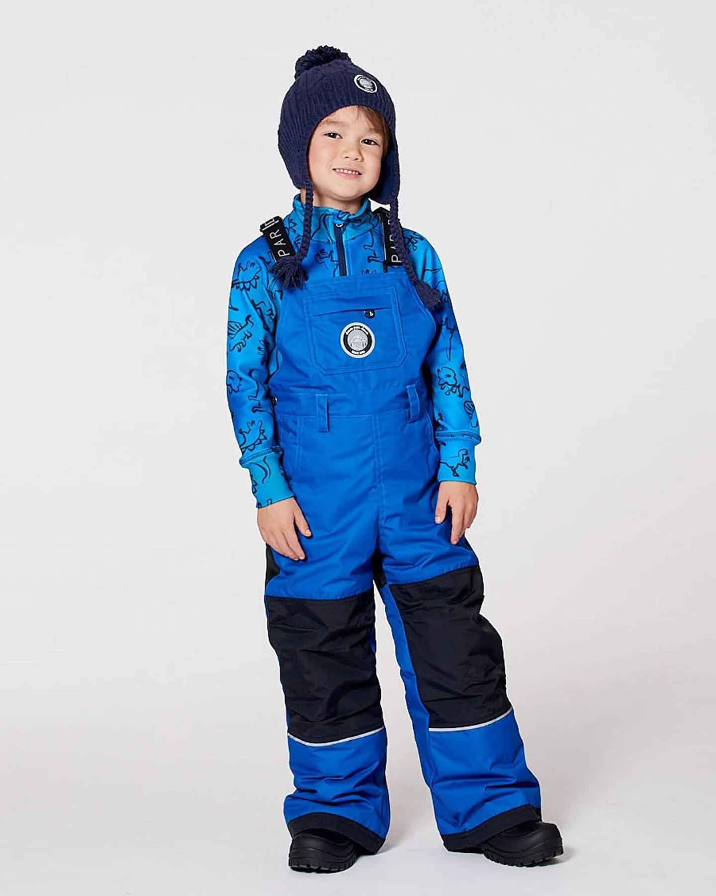 Solid Play Overall Snow Bib Blue - Image 2