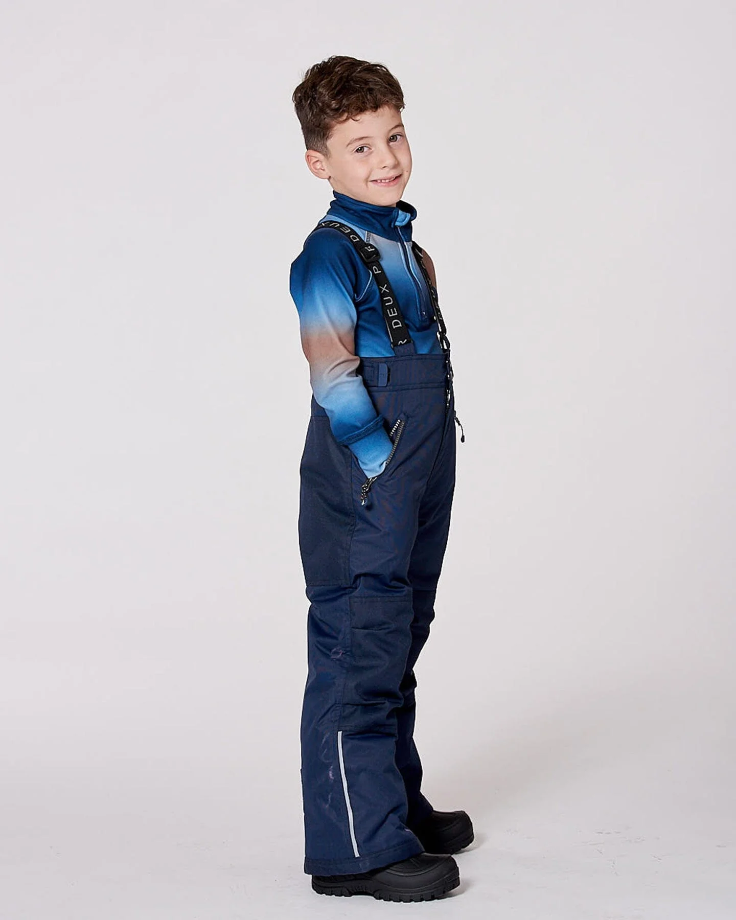 Solid Play Snow Pants Navy Blue - Image 2