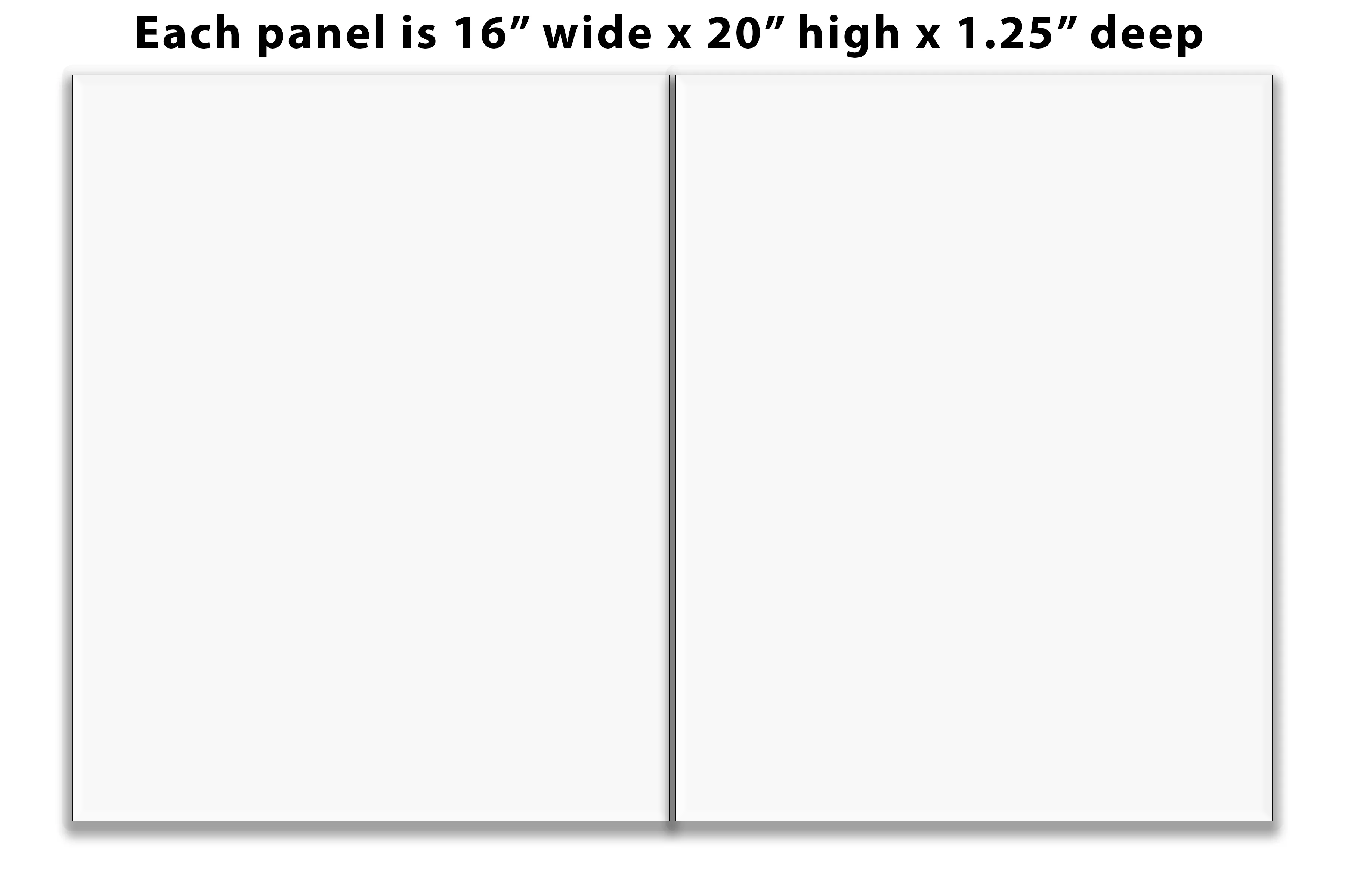 Split Canvas Prints Diptych 16" x 20" each panel