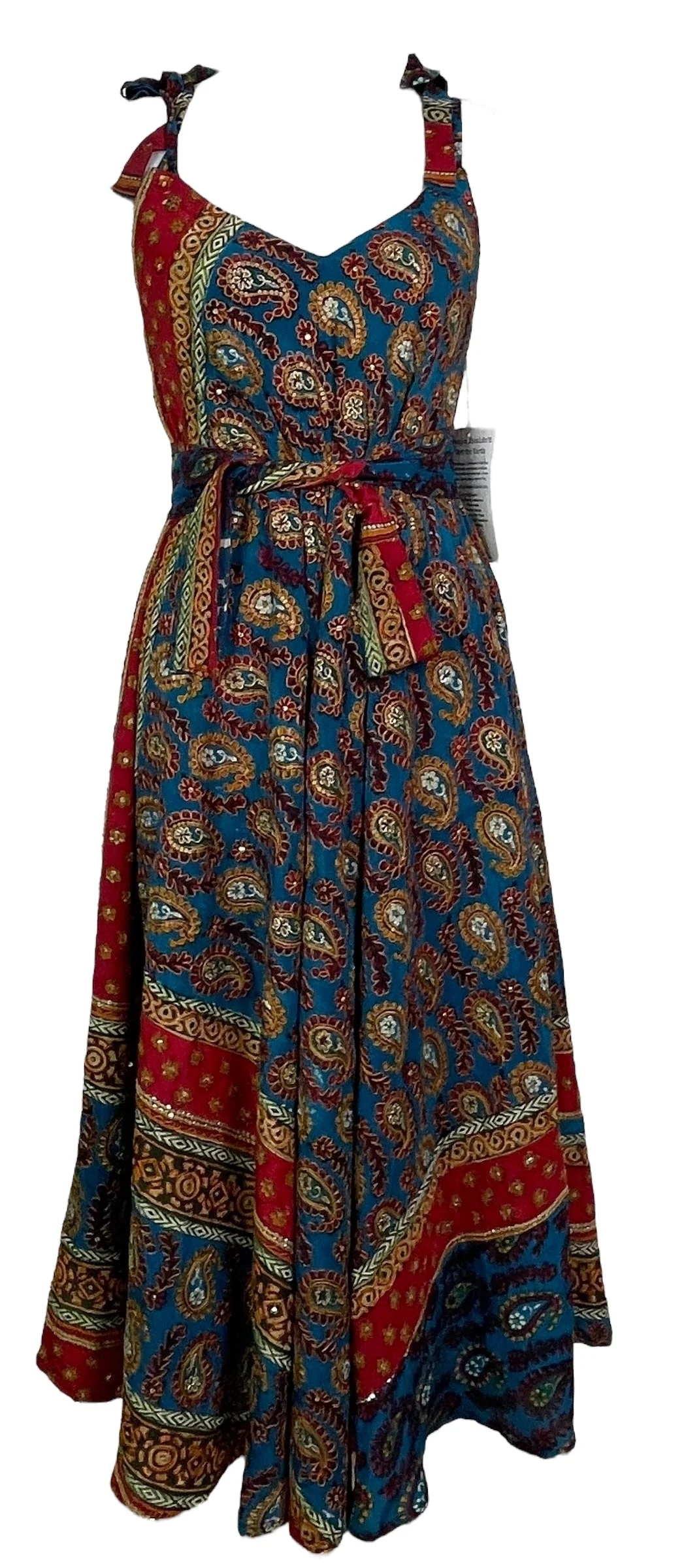 STAFF HOLD PRC7675 Avatar Pure Silk Maxi Dress with Belt - Image 4