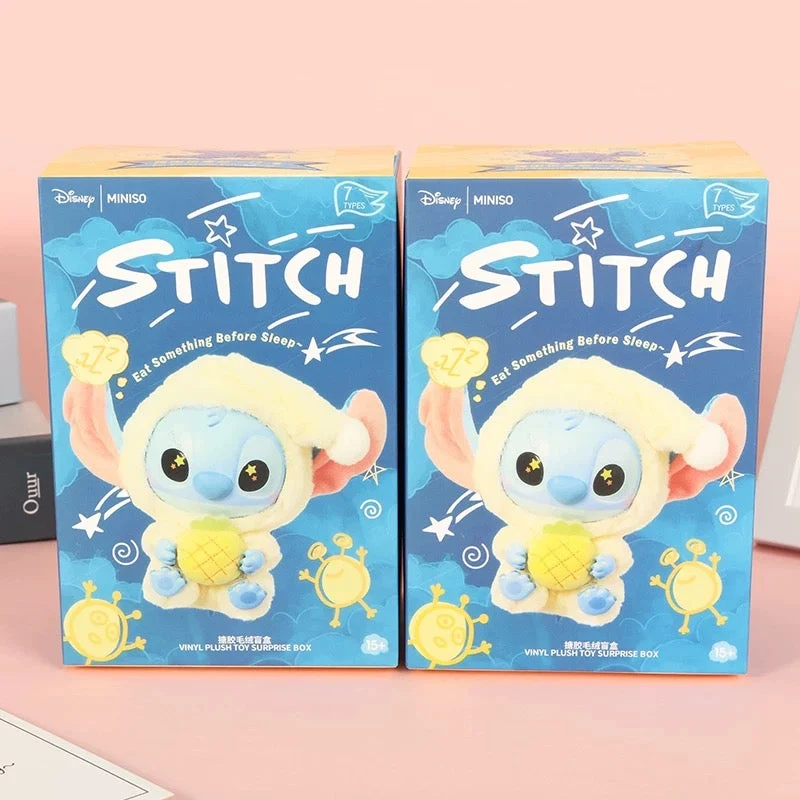 Stitch "Eat Something before Sleep" Series Vinyl plush keychain Blind Box Pendant - Image 5