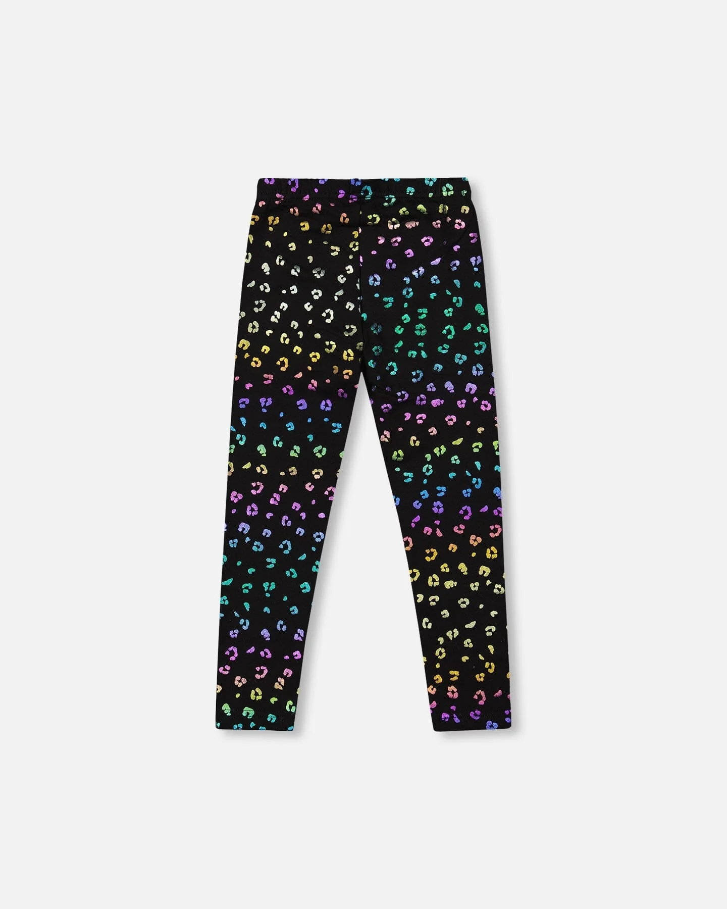 Stretch Jersey Leggings Multicolor Leopard Print - Image 3