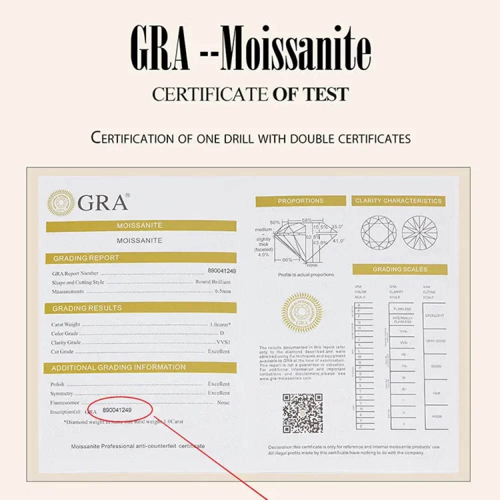 Stunning 1 Carat Moissanite Pendant Necklace | 925 Sterling Silver | Wedding & Bridal Fine Jewelry - Image 20