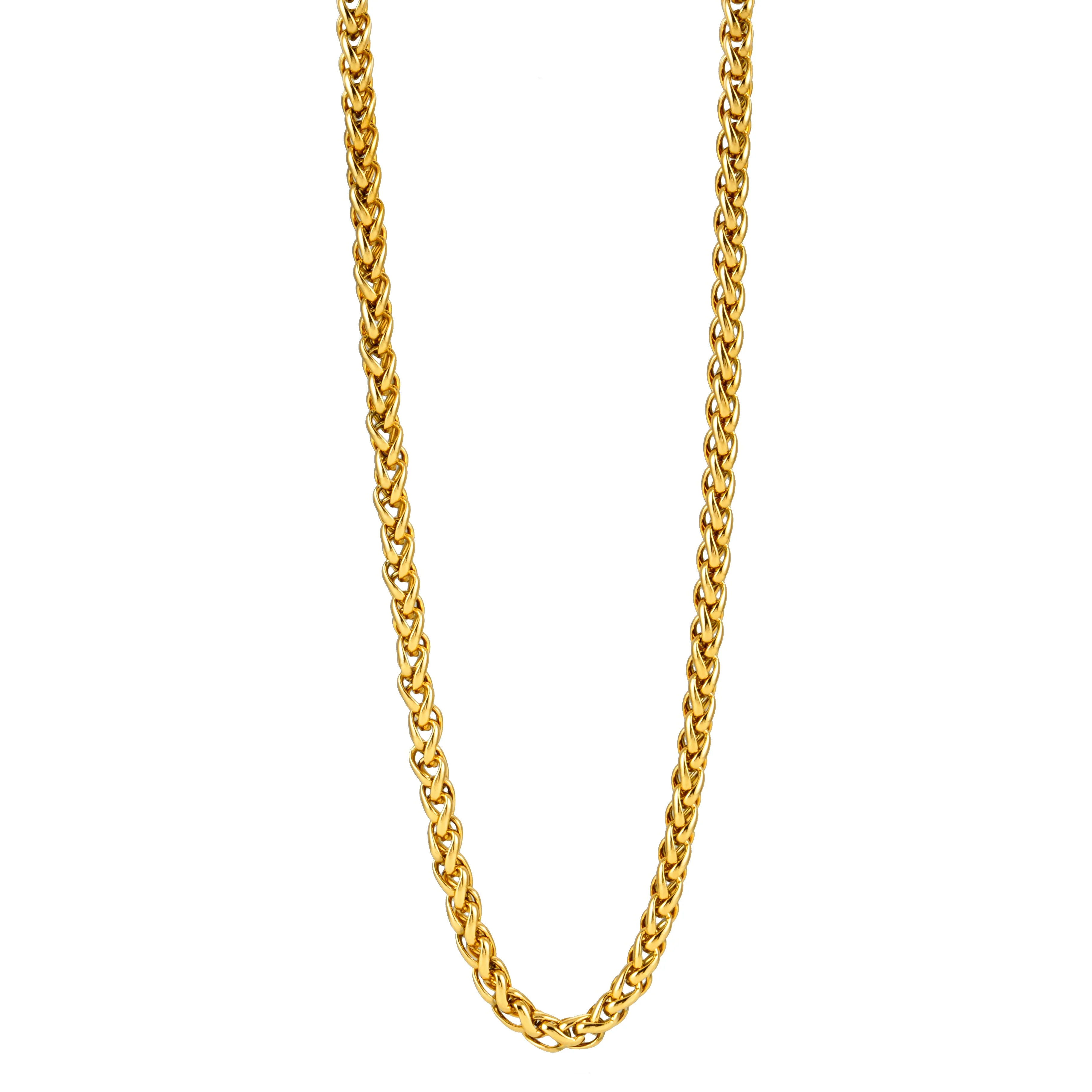 ACTON Gold: Mid Width Byzantine Chain Necklace. - Image 2