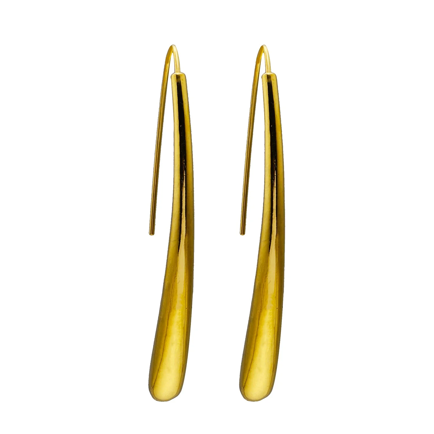 Style ADARA Gold: Abstract Elegance. Avant-Garde Geometric Earrings - Image 2