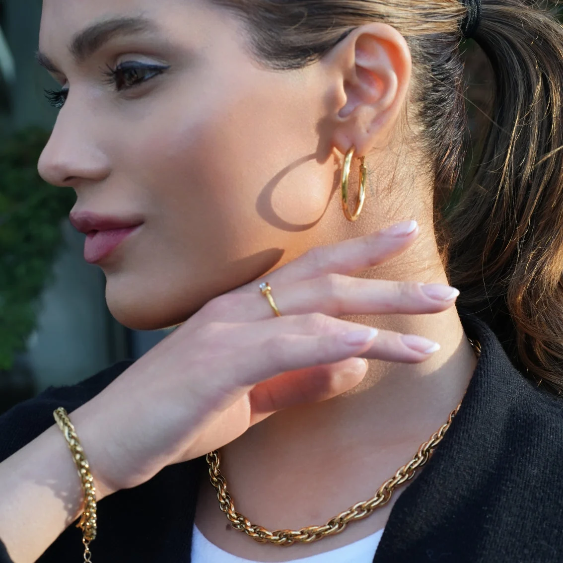 Style ISLINGTON: Chunky Intricate Multi-Link Chain Necklace - Image 4