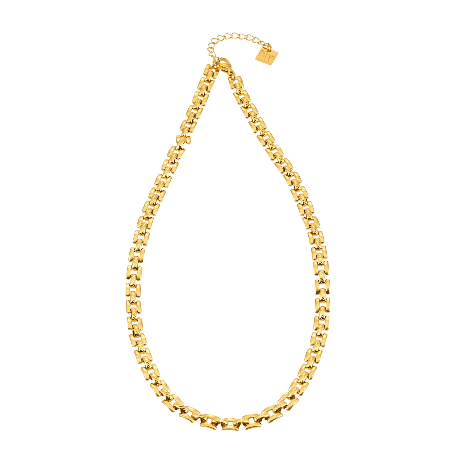 Style KOVVUR: Retro Twin Chain Necklace in Gold - Image 7