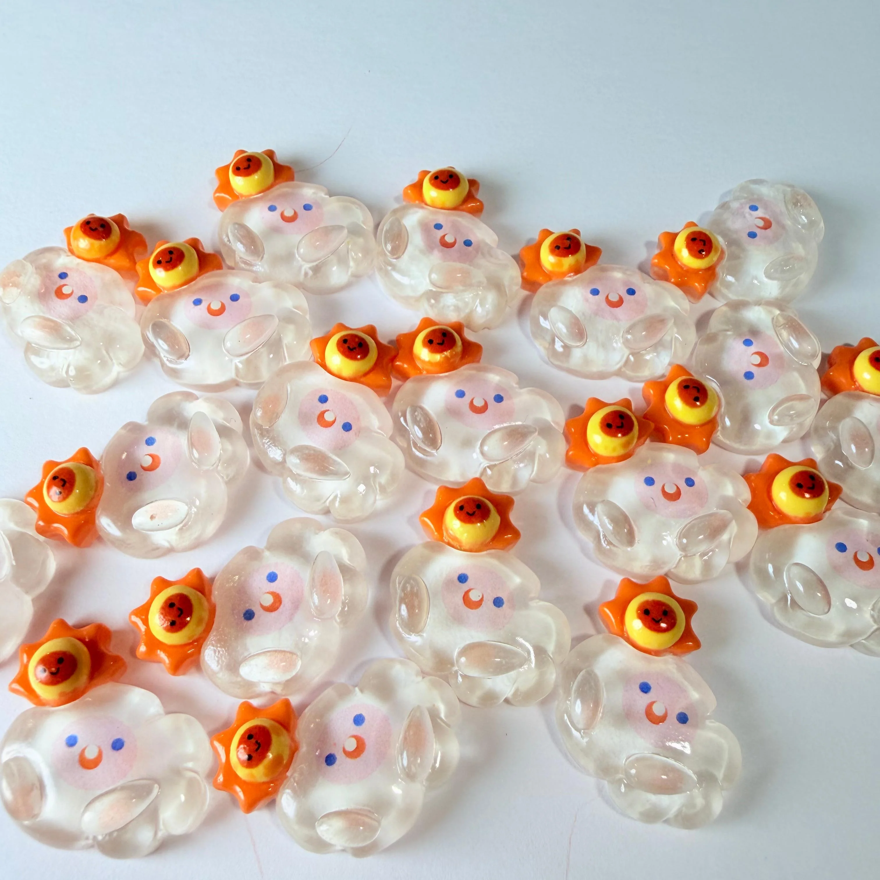 Sunny Cloud Charms for DIY Crafts - Image 2