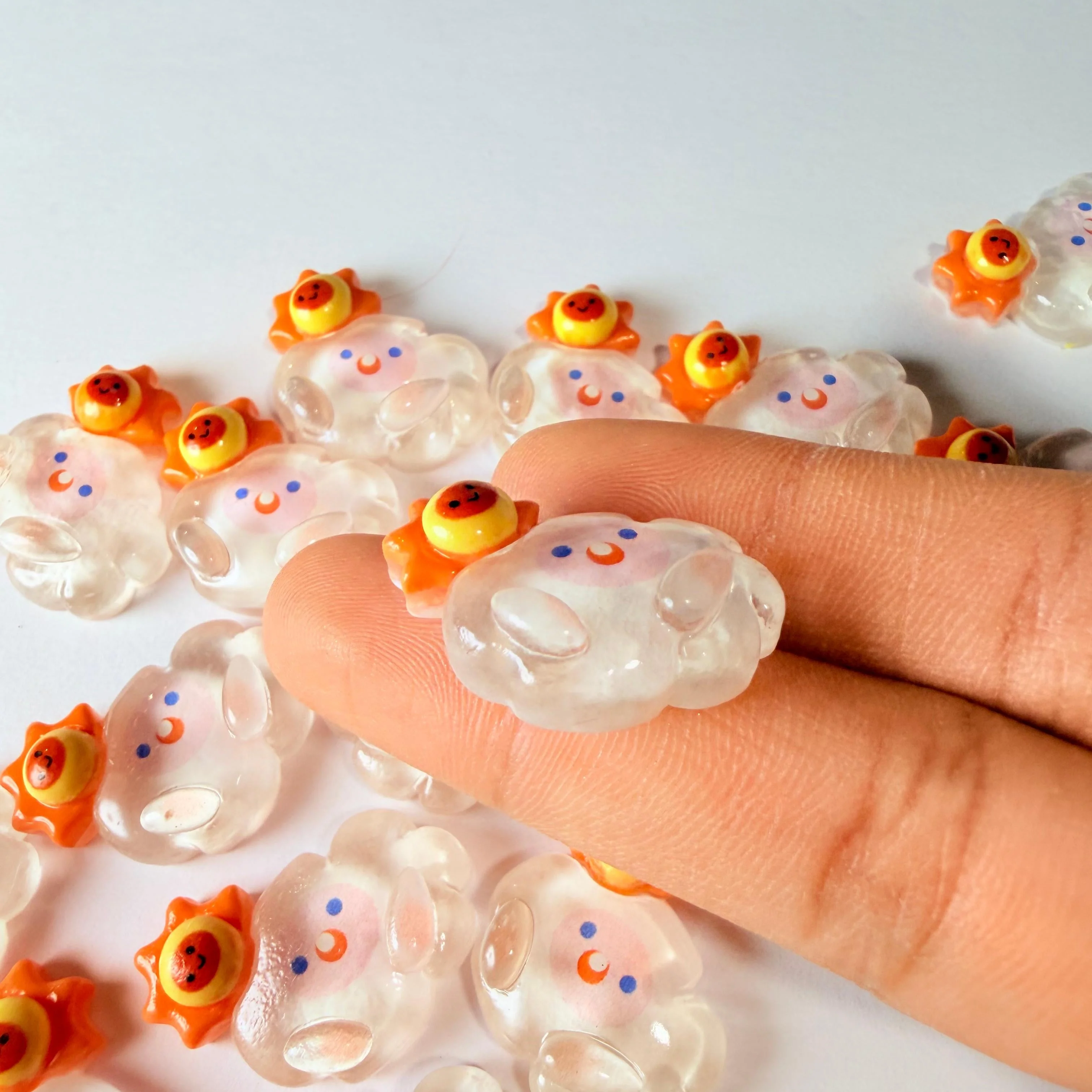 Sunny Cloud Charms for DIY Crafts - Image 3
