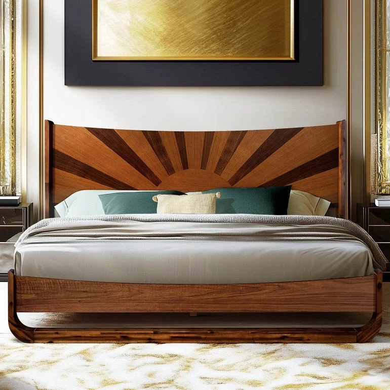 Sunset Platform Bed Frame With Headboard - Image 11