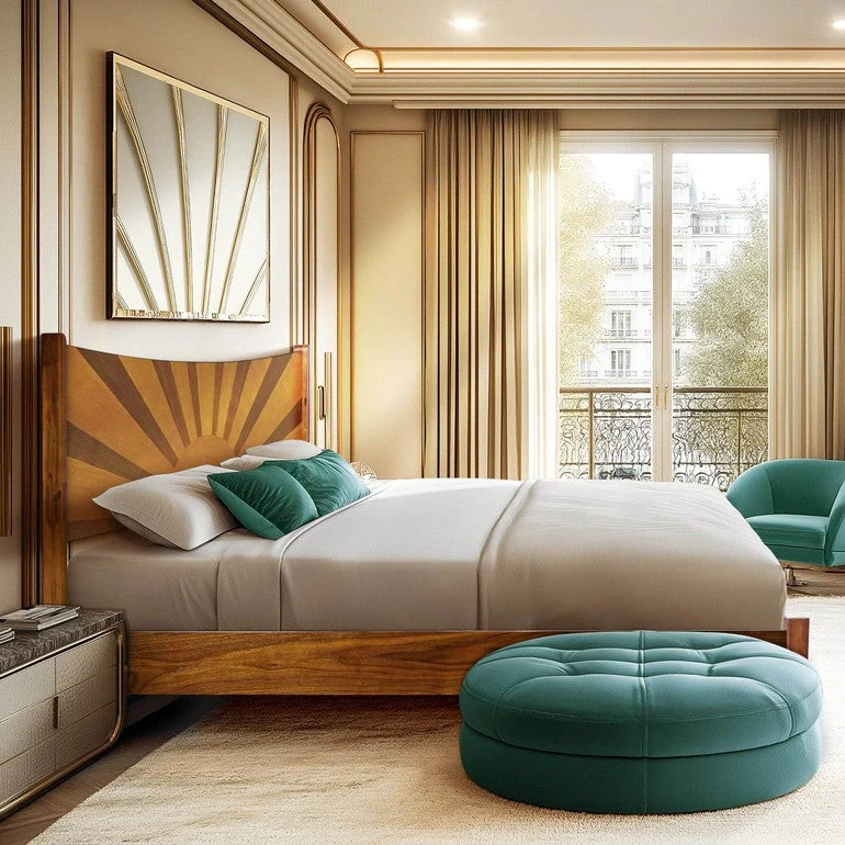 Sunset Platform Bed Frame With Headboard - Image 5