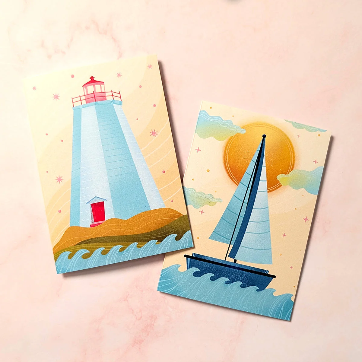Sunset Sailing | New Brunswick Mini Greeting Card - Image 3