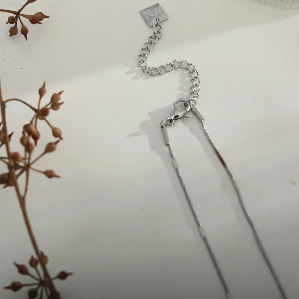 SVETA: Dainty Minimalist Silver Necklace - Image 6