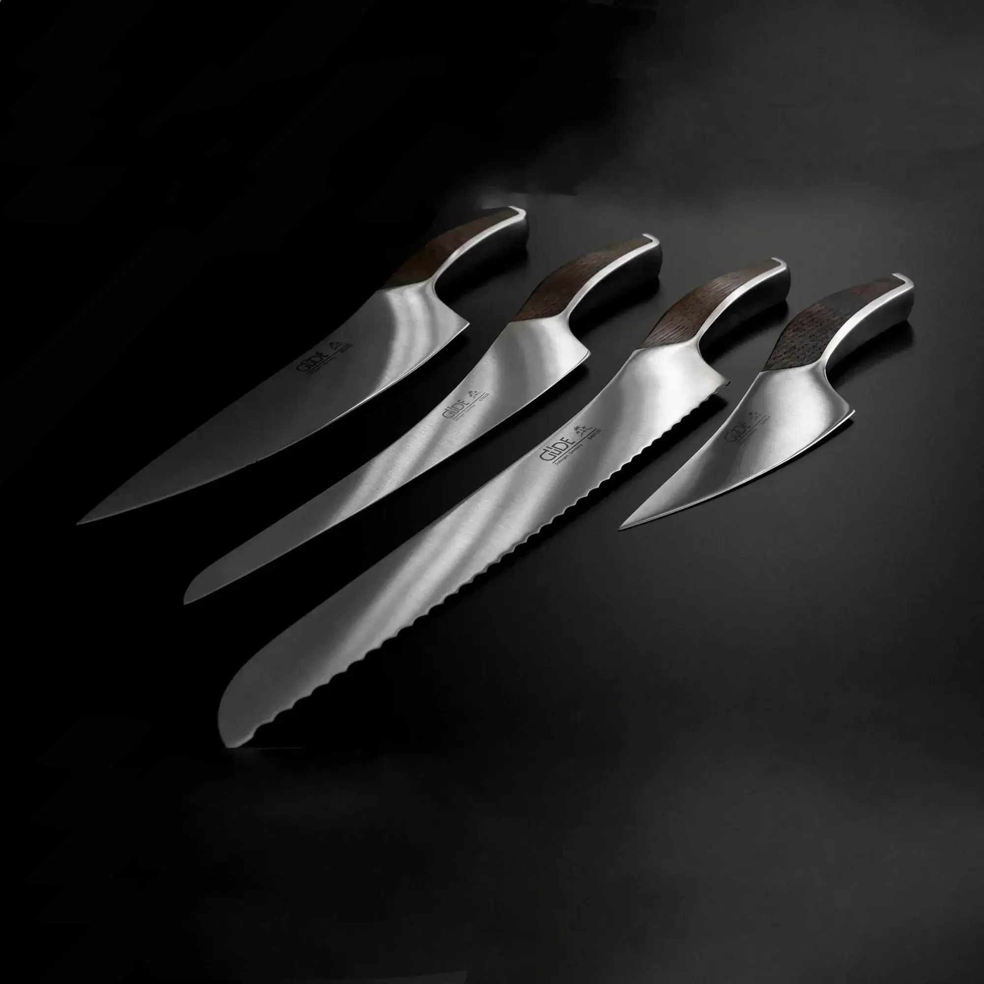 SYNCHROS | 4 piece bundle with Oak-wood Knife holder - Image 3