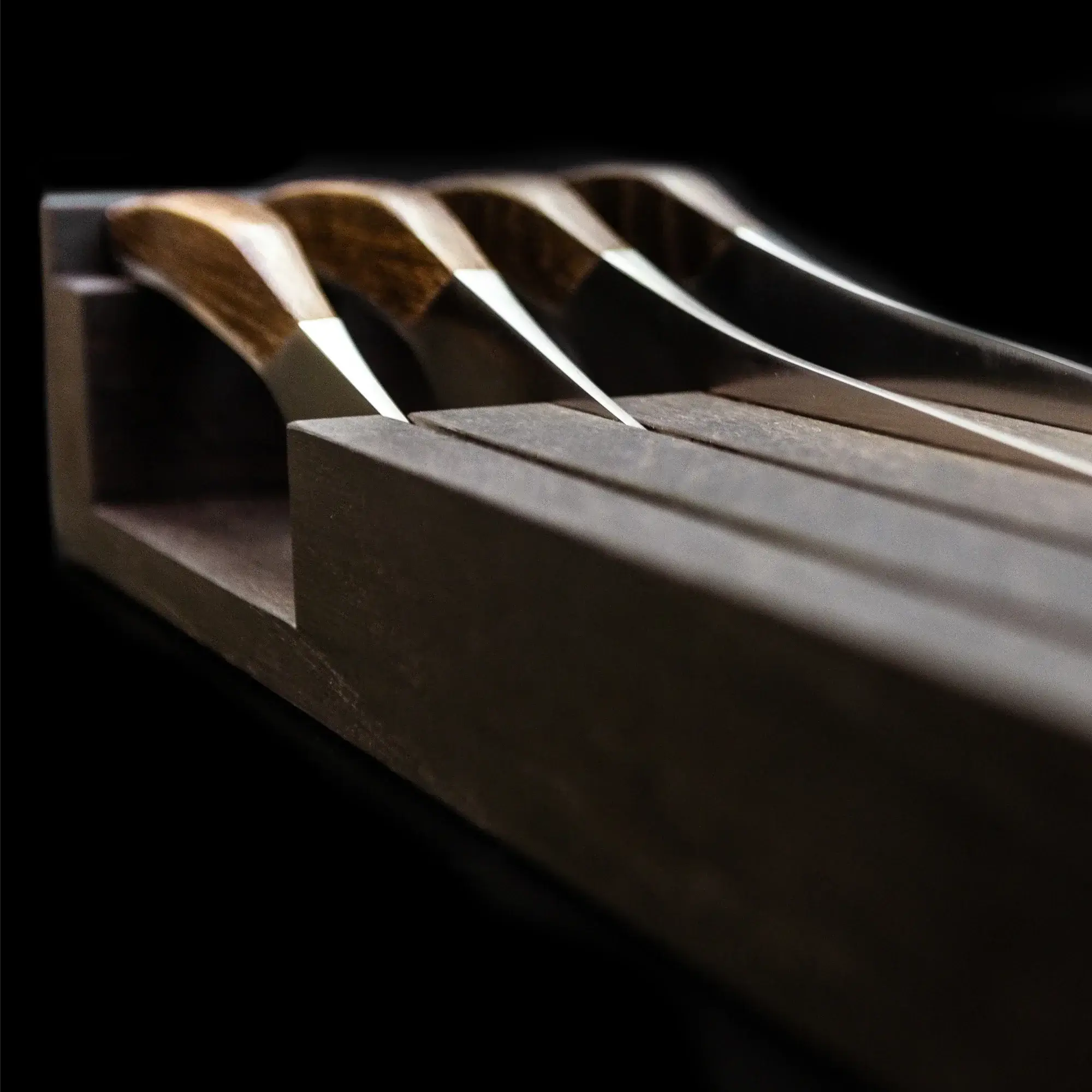 SYNCHROS | 4 piece bundle with Oak-wood Knife holder - Image 8