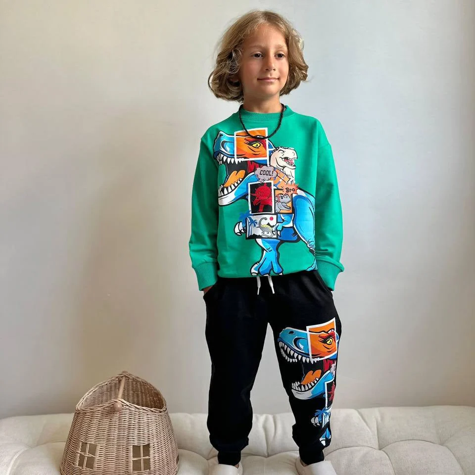 T-Rex Square Boys Joggers Set - Image 4