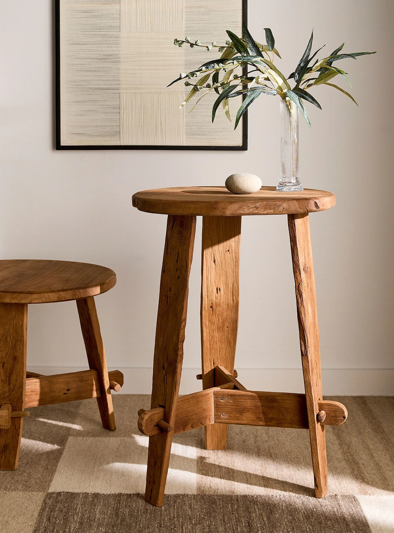 Table d'appoint Rembrandt en teck recyclé - Image 3